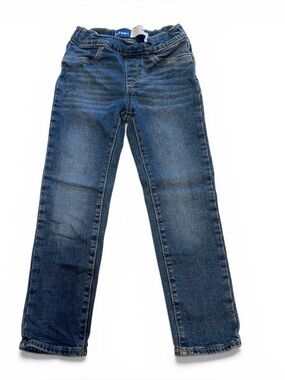 Kids Old Navy Blue Denim Jeans. Elastic Waist Size S (6-7)